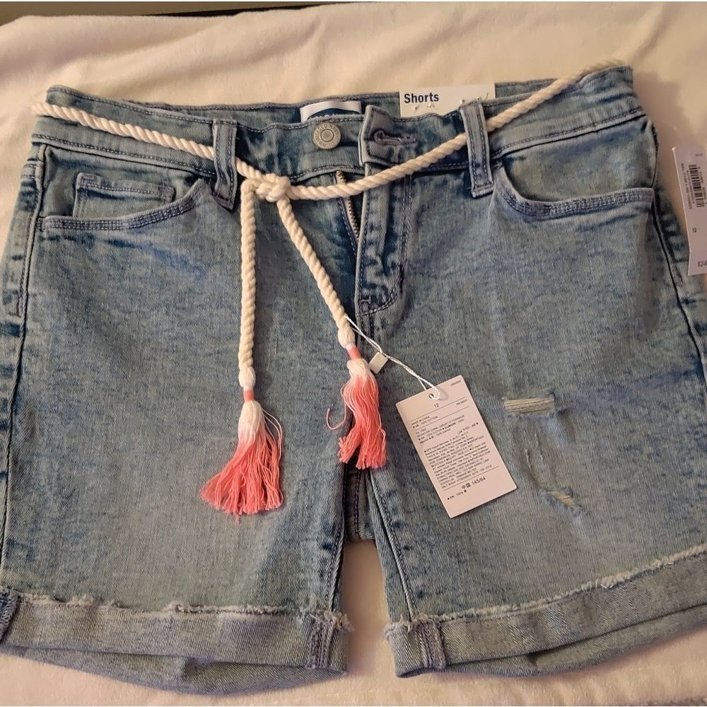 Old Navy - Girls Size Large - Rope Belt - Pink Ombre - Shorts